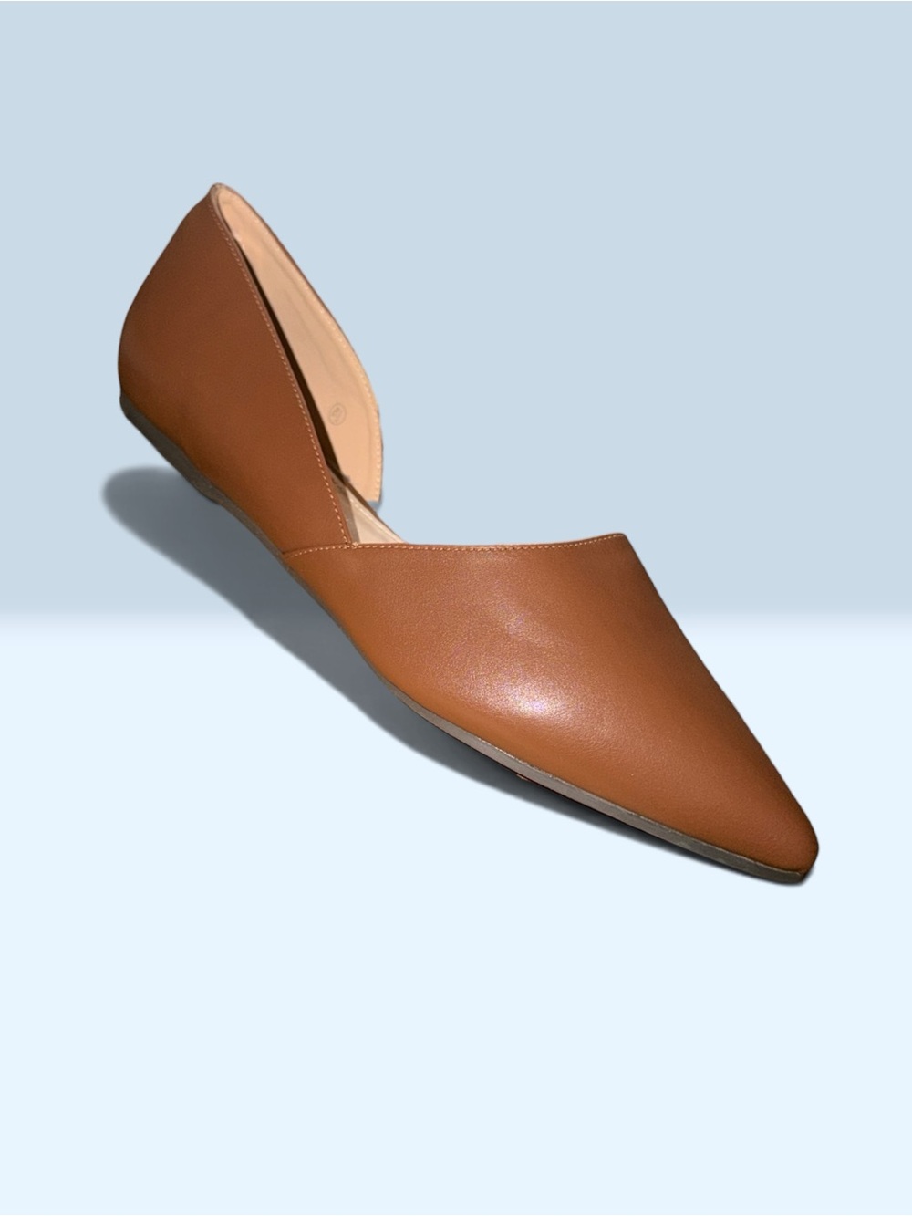 Women's Pointed D'Orsay Flat - Tan